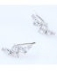 Fashion Transparent Waterdrop Shape Decorated Earrings