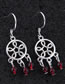Fashion Silver Color Hollow Out Design Pure Color Earrings