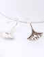 Fashion Silver Color Sector Shape Decorated Earrings