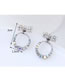 Sweet Multi-color Bowknot Shape Design Color Matching Earrings
