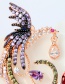 Fashion Multi-color Phoenix Shape Design Earrings