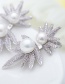 Fashion White Pearls&diamond Decorated Simple Earrings