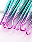 Fashion Blue+purple Hooks Shape Decorated Makeup Brush (10 Pcs )