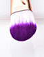 Fashion Purple Hooks Shape Decorated Makeup Brush
