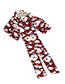 Fashion Claret Red Spider Shape Decorated Brooch