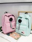 Fashion Pink Pom Ball Decorated Backpack