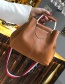 Fashion Black Pure Color Decorated Handbag