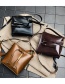 Fashion Light Brown Tassel Decorated Shoulder Bag