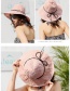 Trendy Black Pure Color Design Foldable Sunshade Hat