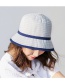 Trendy Gray Stripe Pattern Decorated Sunshade Hat