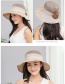 Trendy Gray Flower Decorated Simple Sunshade Hat