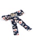 Fashion Navy Flower Shape Decorated Bowknot Brooch