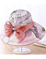 Fashion Red Flowers Pattern Decorated Sun Hat