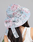 Fashion Pink Lace Design Foldable Anti-ultraviolet Hat
