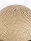 Fashion Light Coffee Bowknot Decorated Beach Sun Hat