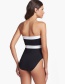 Sexy White+black Color Maching Design High-waist Bikini