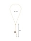 Fashion Gold Color Moon&stars Decorarted Long Necklace