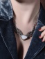 Fashion Silver Color Wings Shape Decorated Necklace