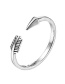 Fashion Silver Color Rivets Shape Design Pure Color Ring
