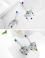 Fashion Multi-color Flowers Decorated Tassel Earrings