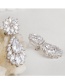 Fashion White Pure Color Decorated Long Earrings