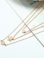 Fashion Gold Color Star Shape Pendant Decorated Necklace