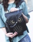 Fashion Gold Color Owl Shape Decorated Backpack