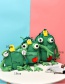 Fashion Green Frog Shape Decorated Backpack(m)