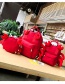 Fashion Red Crab Shape Decorated Backpack(l)