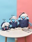 Fashion Blue Cartoon Shape Decorated Backpack(l)