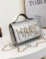 Fashion Silver Color Paillette Shape Decorated Bag