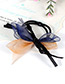 Fashion Black+orange Bowknot Decorated Double Layer Hair Band