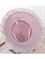Fashion Light Pink Strip Shape Decorated Hat