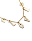Fashion Gold Color Letter Shape Design Pure Color Necklace