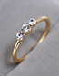 Fashion Silver Color Diamond Decorated Simple Ring