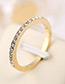 Fashion Silver Color Full Diamond Decorated Simple Ring
