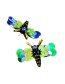 Fashion Green Bee Shape Decorated Earrings