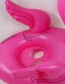 Fashion Plum Red Flamingo Shape Decorated Swimming Ring