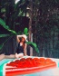 Fashion Red Watermelon Shape Decorated Floating Row(150)