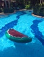 Fashion Red Watermelon Shape Decorated Floating Row(180x70)