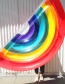 Fashion Multi-color Rainbow Shape Decorated Floating Row