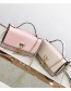 Fashion Pink Oval Shape Decorated Bag