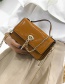 Fashion Brown Oval Shape Decorated Bag