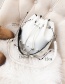 Fashion White Bucket Shape Decorated Bag