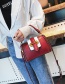 Fashion Red Rivet Decorated Simple Bag