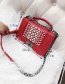 Fashion Red Full Diamond Decorated Bag