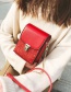 Fashion Red Star Shape Pattern Decorated Bag