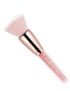 Fashion Pink Round Shape Decorated Makeup Brush