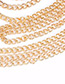 Fashion Gold Color Pure Color Decorated Bady Chain