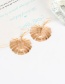 Fashion Gold Color Leaf Shape Design Hollow Out Earrings